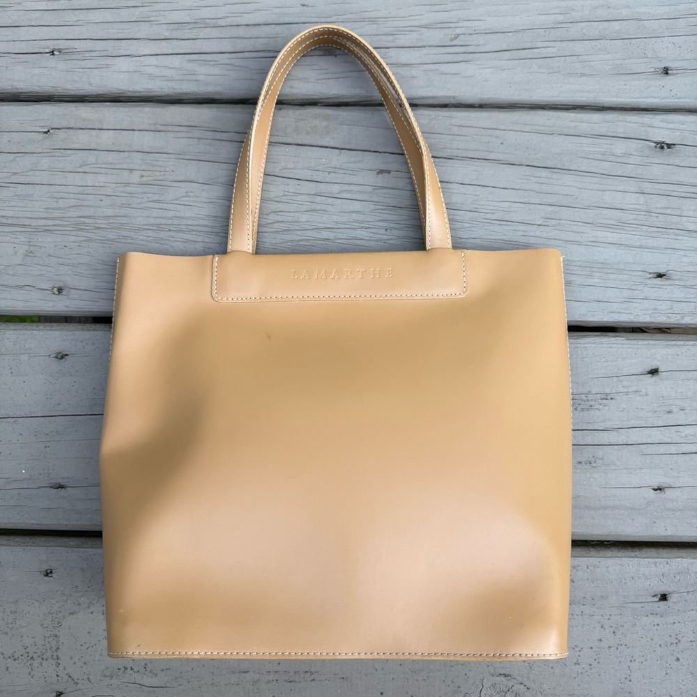 Lamarthe Tan Leather Purse Bag